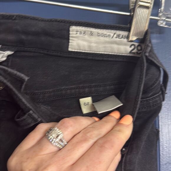 Rag & Bone Black High Rise Ankle Skinny Size 29 - Picture 3 of 6